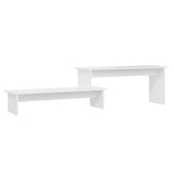 TV Cabinet White 180x30x43 cm Engineered Wood - Front View