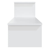 TV Cabinet White 180x30x43 cm Engineered Wood - Rear View