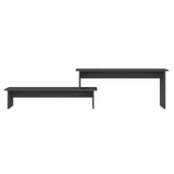 TV Cabinet Grey 180x30x43 cm Engineered Wood - Top-Down View