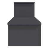 TV Cabinet Grey 180x30x43 cm Engineered Wood - Rear View