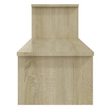 TV Cabinet Sonoma Oak 180x30x43 cm Engineered Wood - Rear View