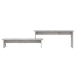TV Cabinet Concrete Grey 180x30x43 cm Engineered Wood - Top-Down View