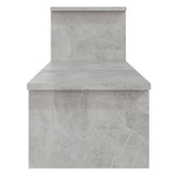 TV Cabinet Concrete Grey 180x30x43 cm Engineered Wood - Rear View