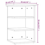 Side Cabinet White 35x35x55 cm Engineered Wood
