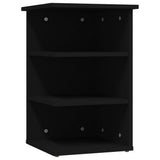 Side Cabinet Black 35x35x55 cm Engineered Wood - Front View