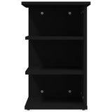 Side Cabinet Black 35x35x55 cm Engineered Wood - 45-Degree Angle