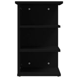 Side Cabinet Black 35x35x55 cm Engineered Wood - Rear View