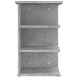 Side Cabinet Concrete Grey 35x35x55 cm Engineered Wood - Rear View