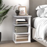 Side Cabinet High Gloss White 35x35x55 cm Engineered Wood - Side View