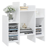 Side Cabinet White 60x26x60 cm Engineered Wood - Top-Down View