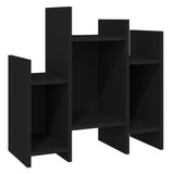 Side Cabinet Black 60x26x60 cm Engineered Wood - Front View