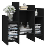 Side Cabinet Black 60x26x60 cm Engineered Wood - Top-Down View