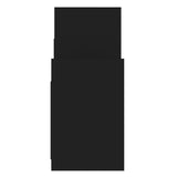 Side Cabinet Black 60x26x60 cm Engineered Wood - Rear View