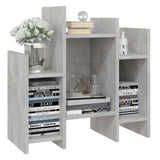 Side Cabinet Concrete Grey 60x26x60 cm Engineered Wood - Top-Down View