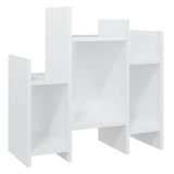 Side Cabinet High Gloss White 60x26x60 cm Engineered Wood - Front View