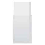 Side Cabinet High Gloss White 60x26x60 cm Engineered Wood
