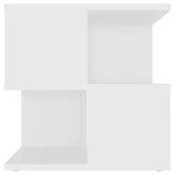 Side Table White 40x40x40 cm Engineered Wood