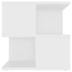 Side Table White 40x40x40 cm Engineered Wood