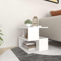 Side Table White 40x40x40 cm Engineered Wood