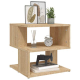 Side Table Sonoma Oak 40x40x40 cm Engineered Wood - Side View
