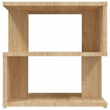 Side Table Sonoma Oak 40x40x40 cm Engineered Wood - Top-Down View
