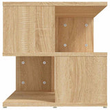 Side Table Sonoma Oak 40x40x40 cm Engineered Wood - 45-Degree Angle