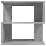 Side Table Concrete Grey 40x40x40 cm Engineered Wood - Top-Down View