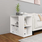 Side Cabinet White 60x30x50 cm Engineered Wood