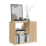 Side Cabinet Sonoma Oak 60x30x50 cm Engineered Wood - Side View