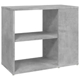 Side Cabinet Concrete Grey 60x30x50 cm Engineered Wood - Front View