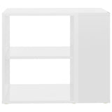Side Cabinet High Gloss White 60x30x50 cm Engineered Wood