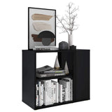 Side Cabinet High Gloss Black 60x30x50 cm Engineered Wood