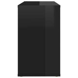 Side Cabinet High Gloss Black 60x30x50 cm Engineered Wood - 45-Degree Angle