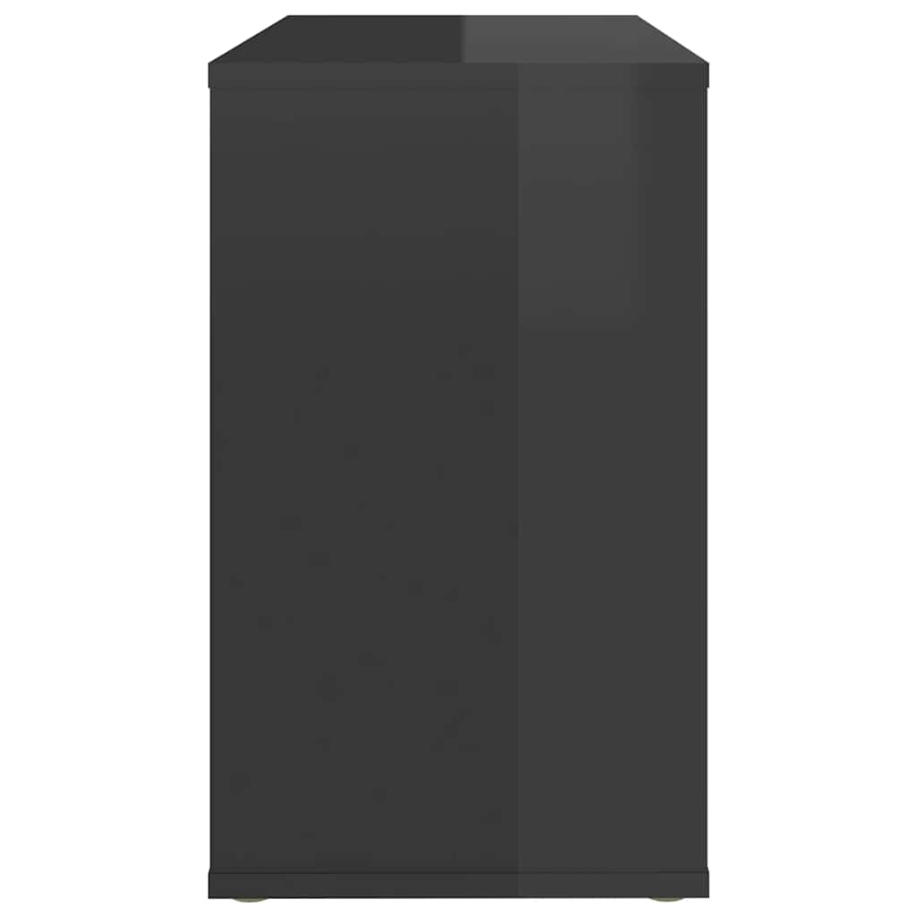 Side Cabinet High Gloss Grey 60x30x50 cm Engineered Wood
