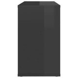 Side Cabinet High Gloss Grey 60x30x50 cm Engineered Wood