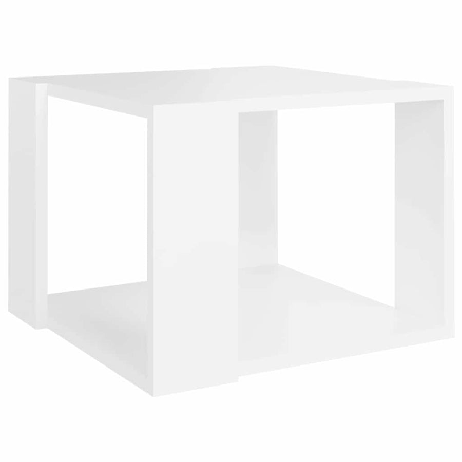 Coffee Table White 40x40x30 cm Engineered Wood
