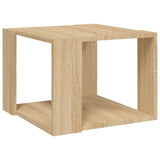 Coffee Table Sonoma Oak 40x40x30 cm Engineered Wood - Front View