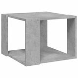 Coffee Table Concrete Grey 40x40x30 cm Engineered Wood - Front View