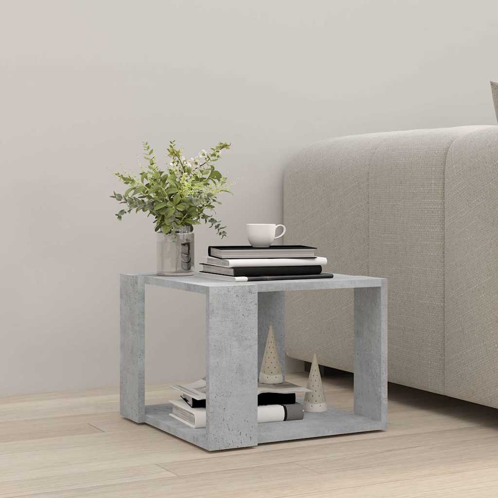 Coffee Table Concrete Grey 40x40x30 cm Engineered Wood
