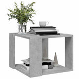 Coffee Table Concrete Grey 40x40x30 cm Engineered Wood - 45-Degree Angle