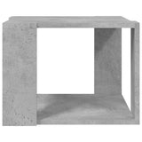 Coffee Table Concrete Grey 40x40x30 cm Engineered Wood - Top-Down View