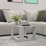 Coffee Table Concrete Grey 40x40x30 cm Engineered Wood