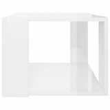 Coffee Table High Gloss White 40x40x30 cm Engineered Wood