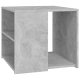 Side Table Concrete Grey 50x50x45 cm Engineered Wood - Front View