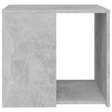Side Table Concrete Grey 50x50x45 cm Engineered Wood - Top-Down View