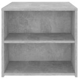Side Table Concrete Grey 50x50x45 cm Engineered Wood - 45-Degree Angle