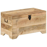 Storage Chest Solid Rough Mango Wood