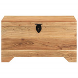 Storage Chest Solid Acacia Wood - Front View