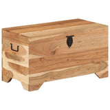 Storage Chest Solid Acacia Wood - Rear View