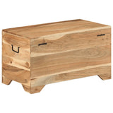 Storage Chest Solid Acacia Wood - Side View